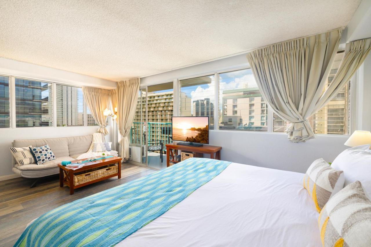 Beautiful Studio In The Heart Of Vibrant Waikiki Honolulu Extérieur photo